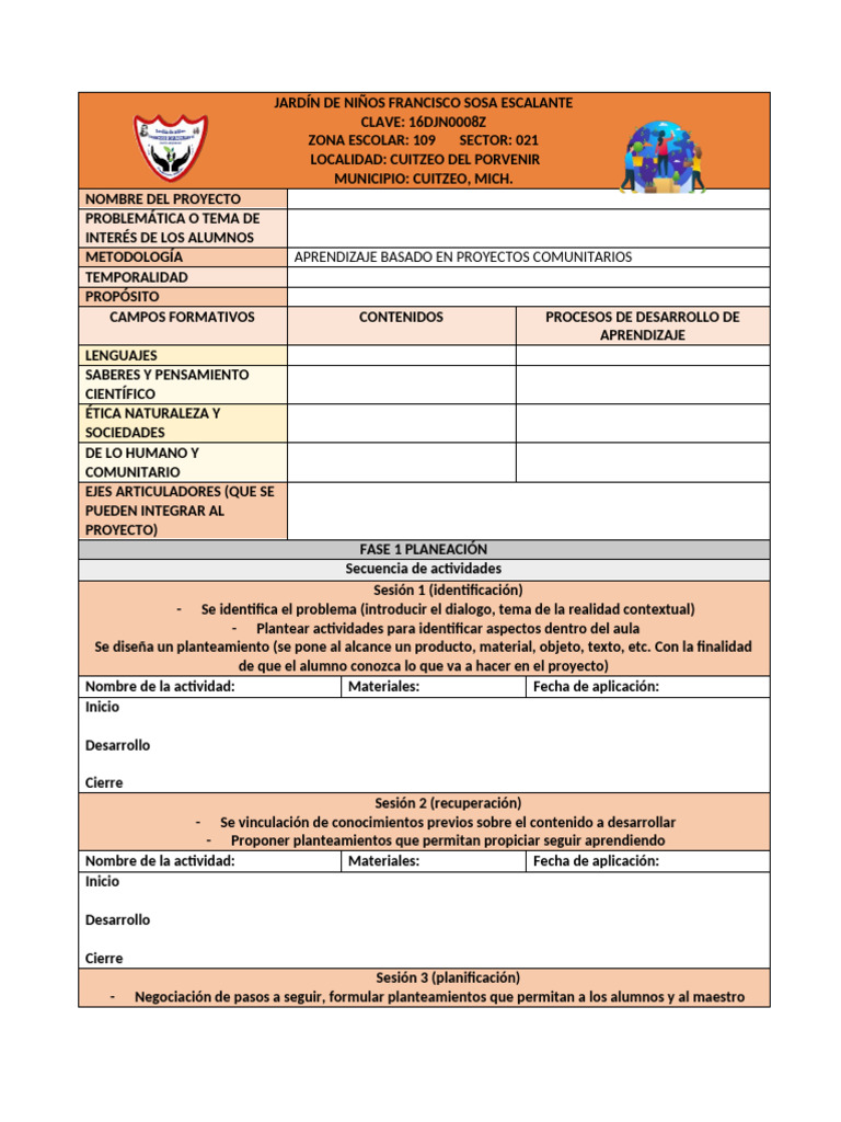 Proyectos Comunitarios | PDF | Planificación | Educación de la primera ...