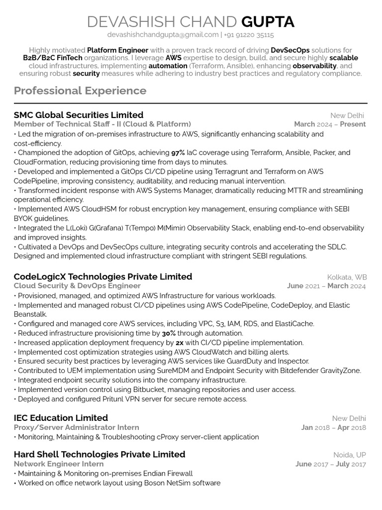 Dev Ashish Platform Engineer | PDF | Cloud Computing | Amazon Web Services