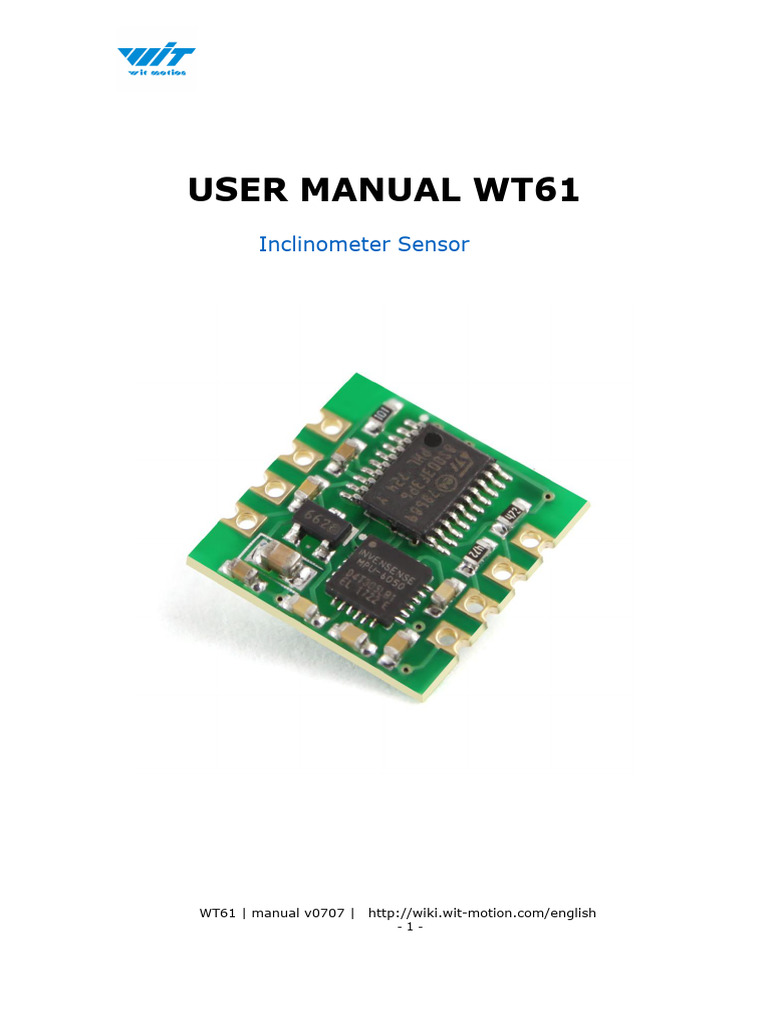 Inclinometre Sensor | PDF | Computer File | Accelerometer