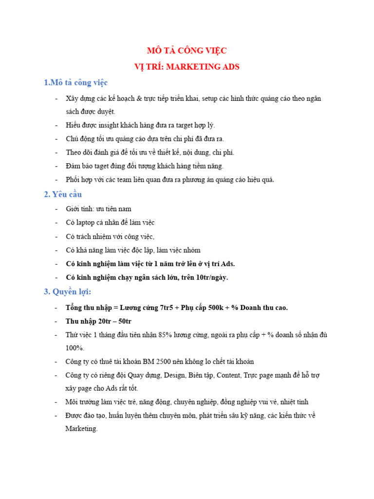 JD. MKT Ads | PDF