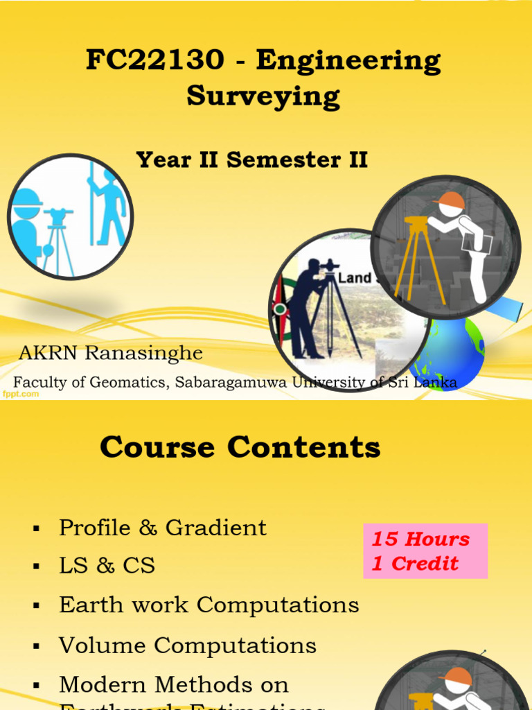 Engineering Surveying Techniques Guide | PDF | Area | Atmospheric Pressure