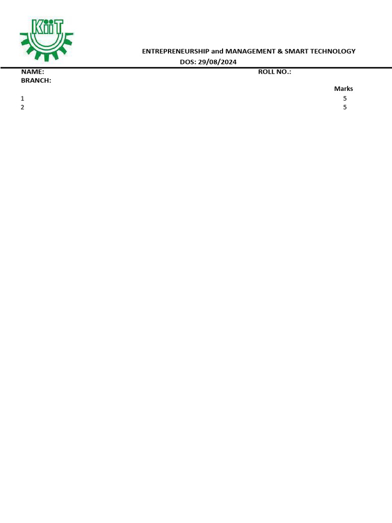 Assignment Co 1 | PDF