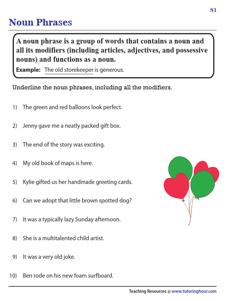 Understanding Noun Phrases | PDF
