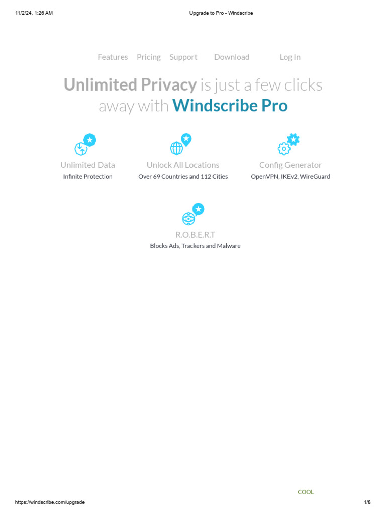 Windscribe Pro: Unlimited VPN Access | PDF | Mobile Software | Computing