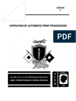US Army Photography Course SS0523-5 - Operation of Automatic Print Processors