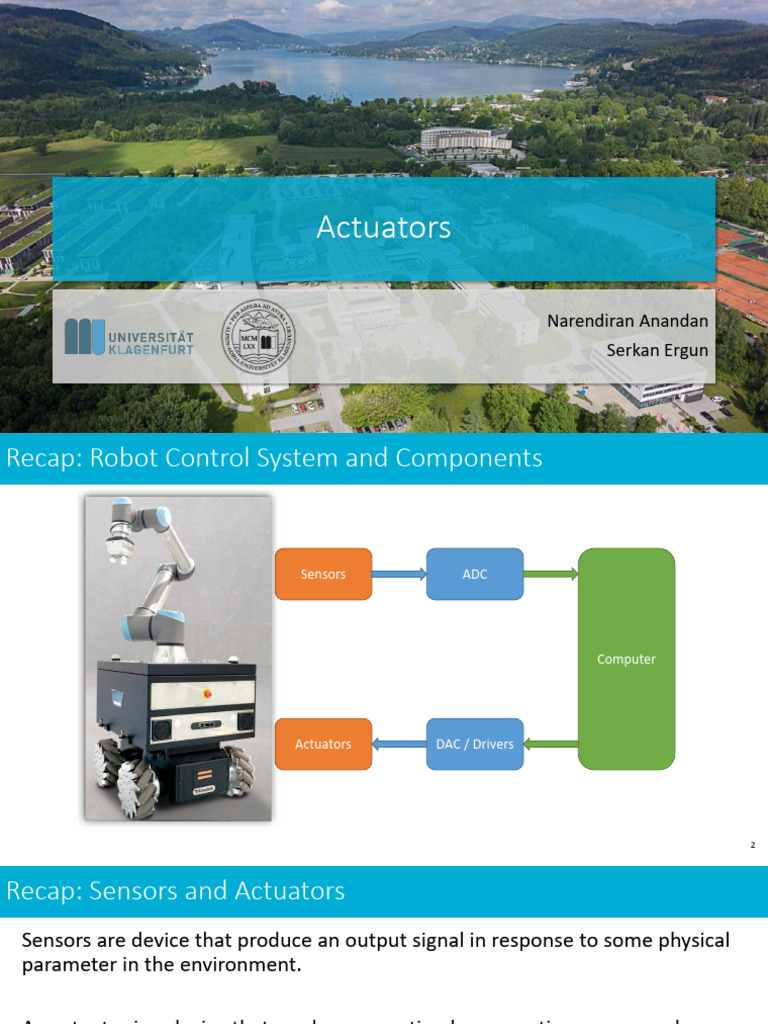 Lec3_Actuators | PDF | Actuator | Electric Motor