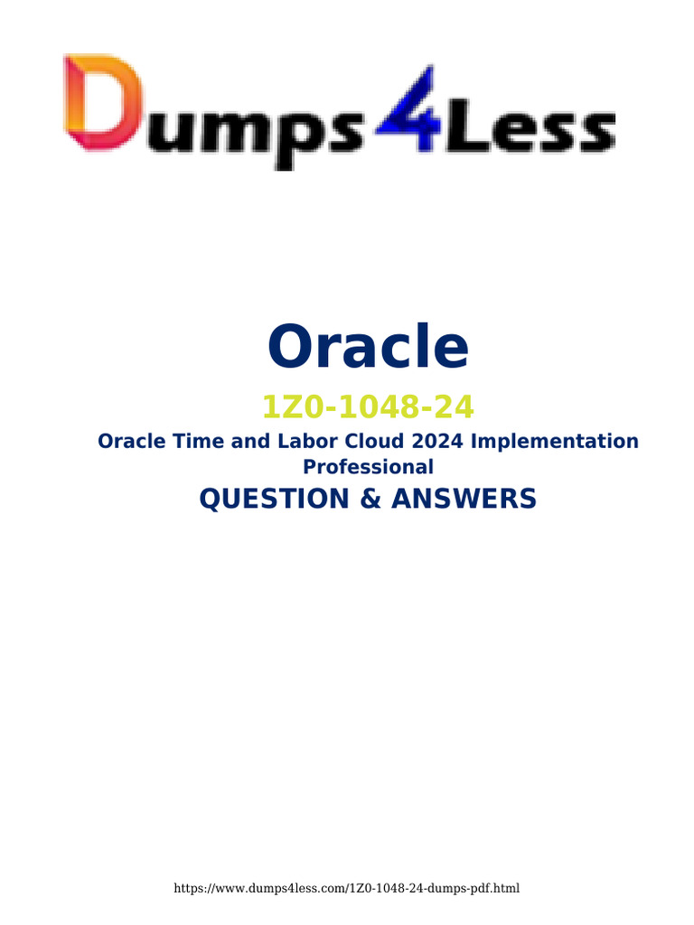 1Z0-1048-24 | PDF | Business Process Management | Overtime