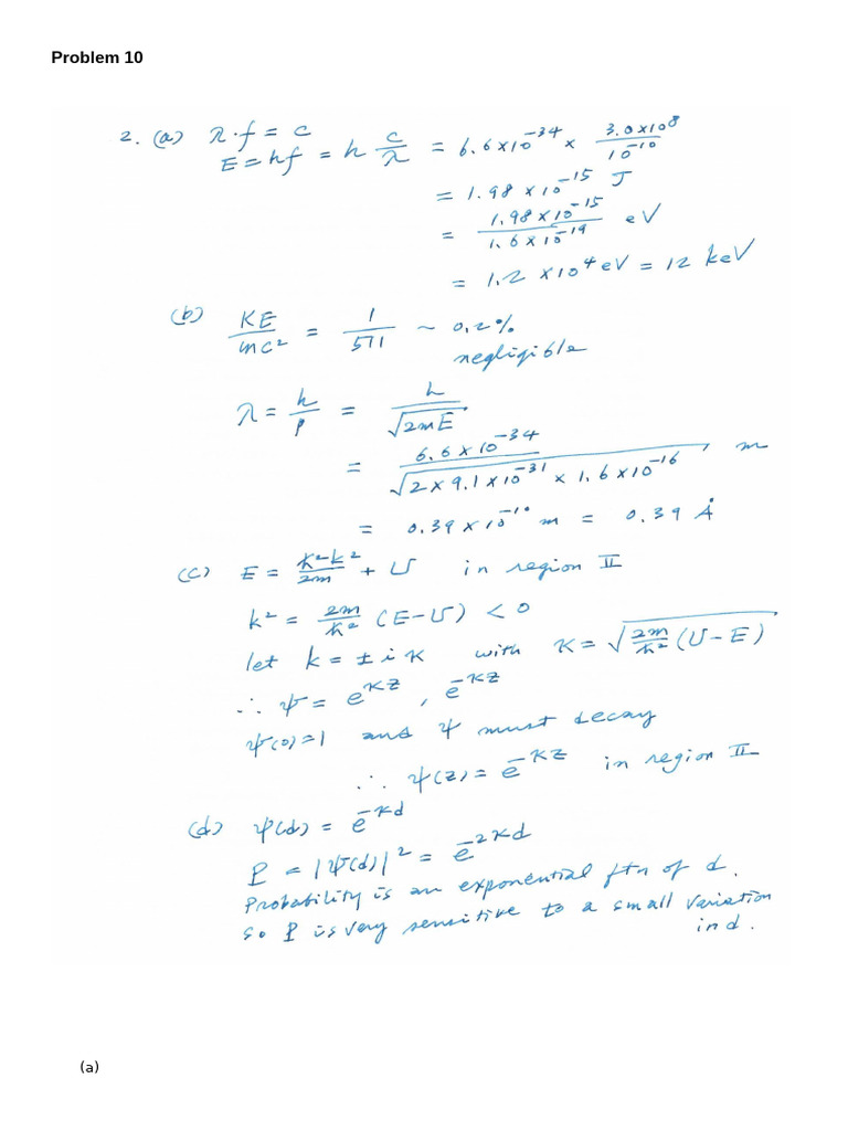 Physics Problem 10 Grading Criteria | PDF