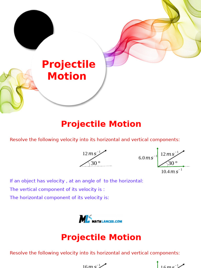 Physics: Understanding Projectile Motion | PDF | Projectiles | Velocity