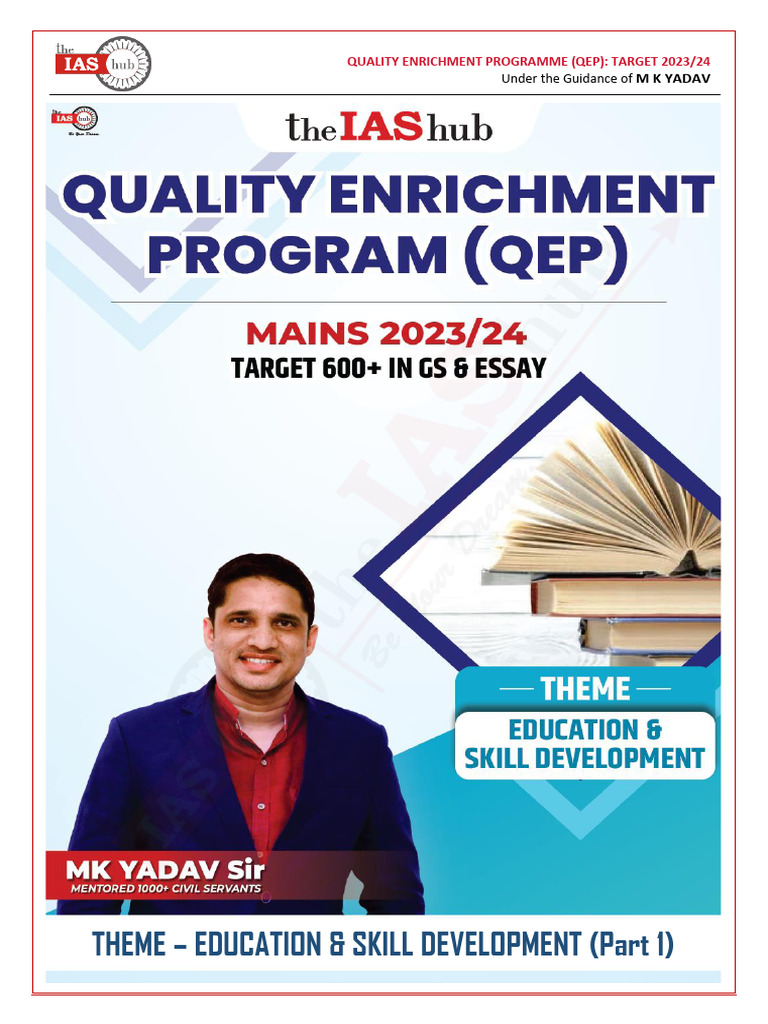 Education & Skill Development QEP 2023/24 | PDF | Literacy | Teachers