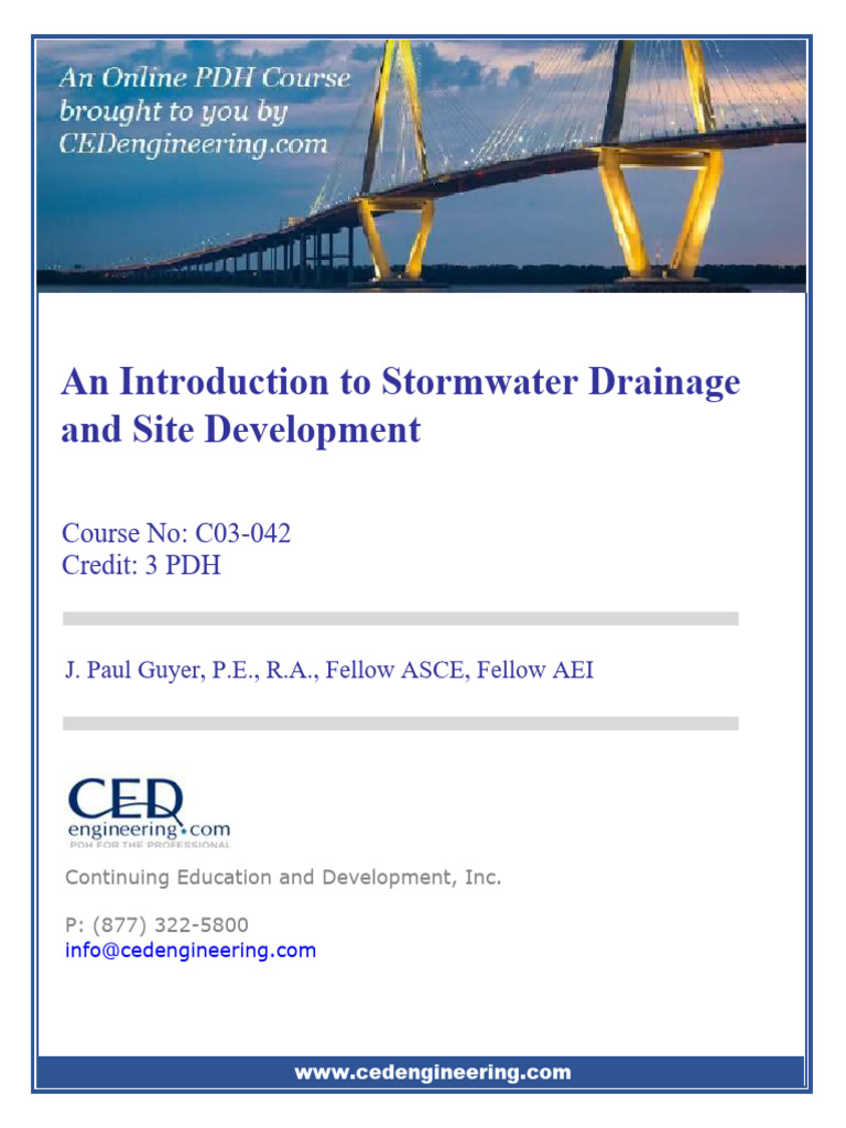 Stormwater Drainage Design Guide | PDF | Storm Drain | Stormwater