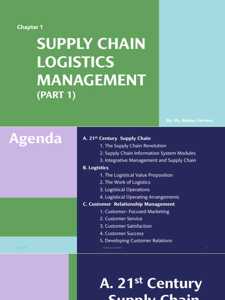 Supply Chain Logistics Management Overview | PDF | Logistics | Supply Chain