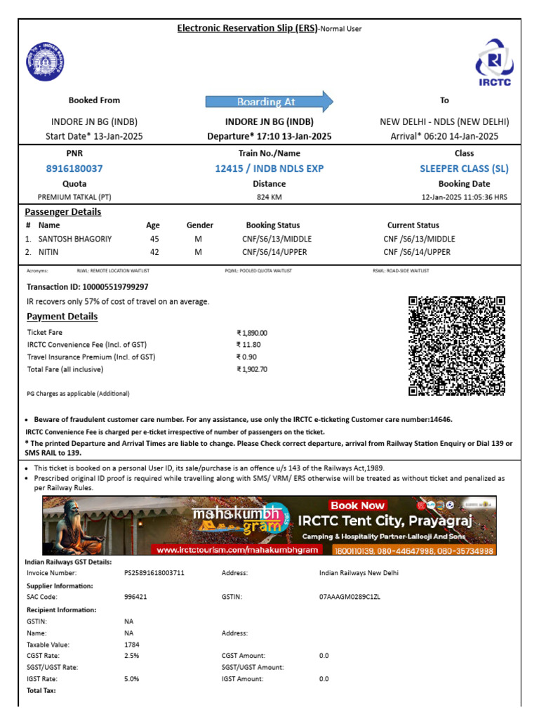 8916180037 (1) | PDF | Identity Document | Payments