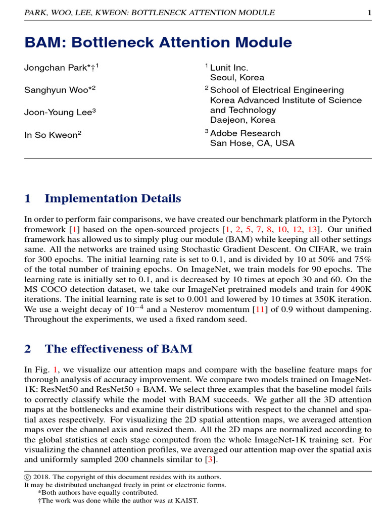 BAM [BMVC] | PDF | Attention | Cognitive Science