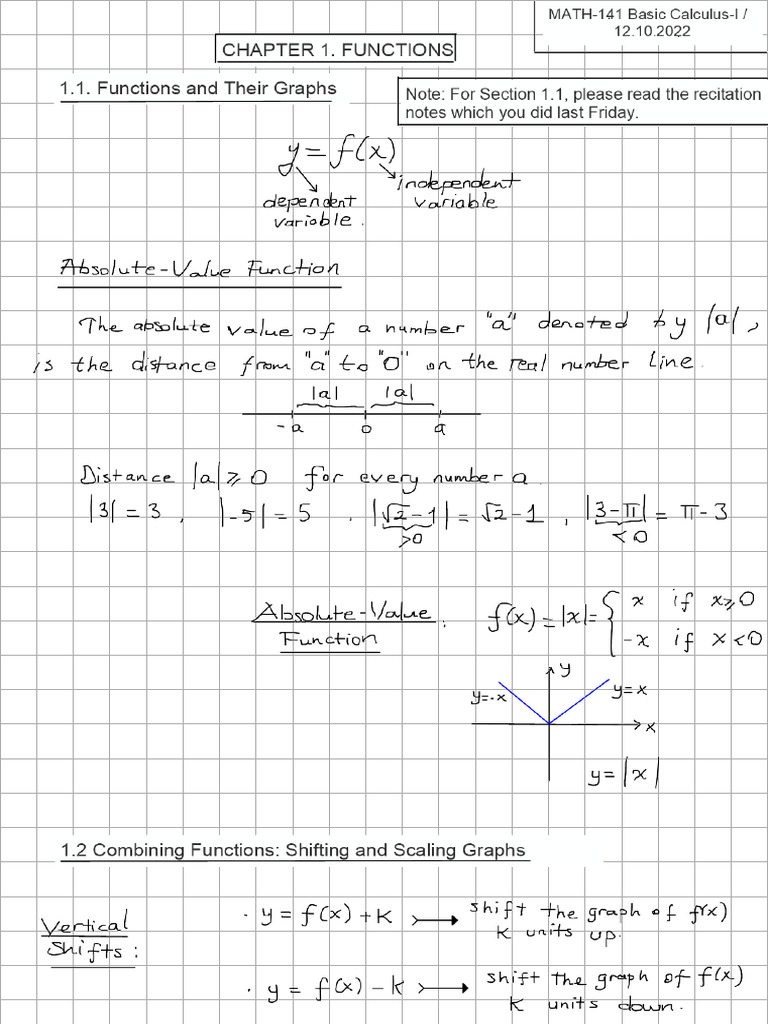 Math-141 Week1 | PDF