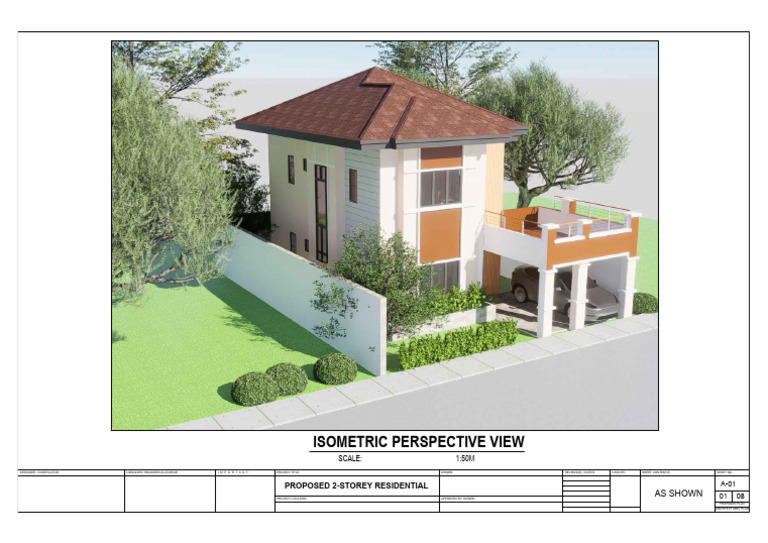 2 Storey Isometric Perspective | PDF