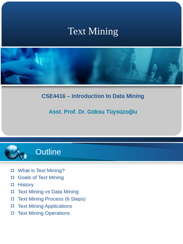 Text Mining: An Overview and Applications | PDF | Information Science ...
