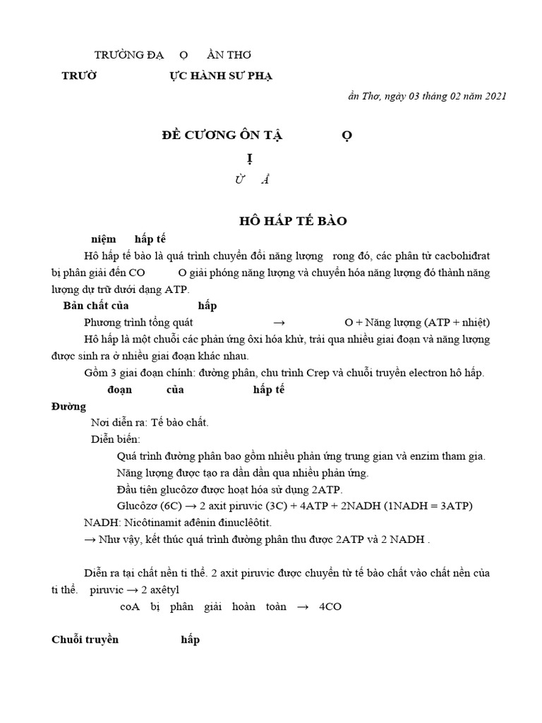 Sinh HC 10 Chuyn I | PDF