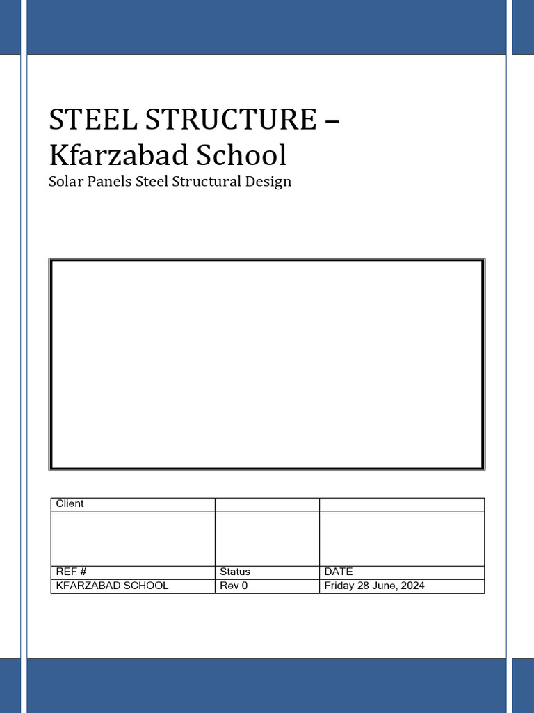 Wind Load Analysis - Solar Panels Structure - Kfarzabad School | PDF ...