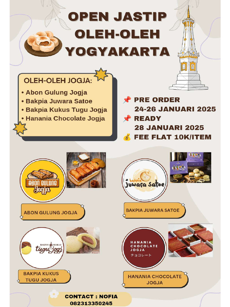 Menu Jastip Jogja | PDF