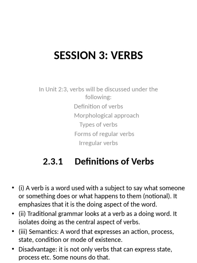 Understanding Verbs: Types and Forms | PDF | Verb | Subject (Grammar)