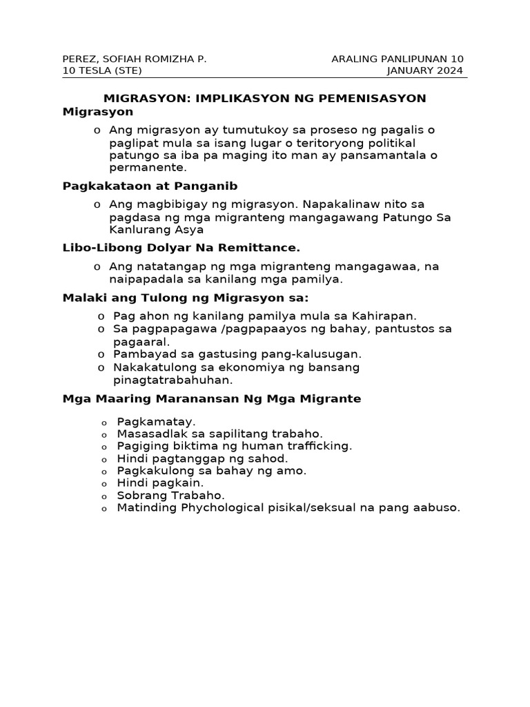 AP Report Handout | PDF