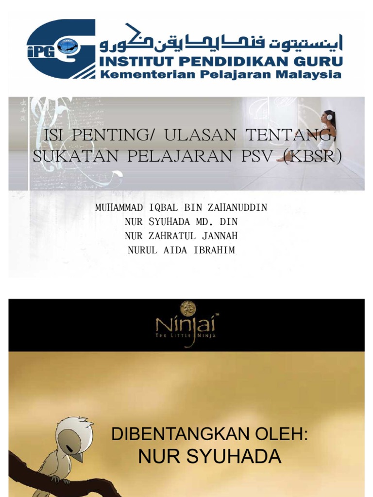 PSV - Huraian Sukatan Pelajaran (HSP) Pendidikan Seni ...