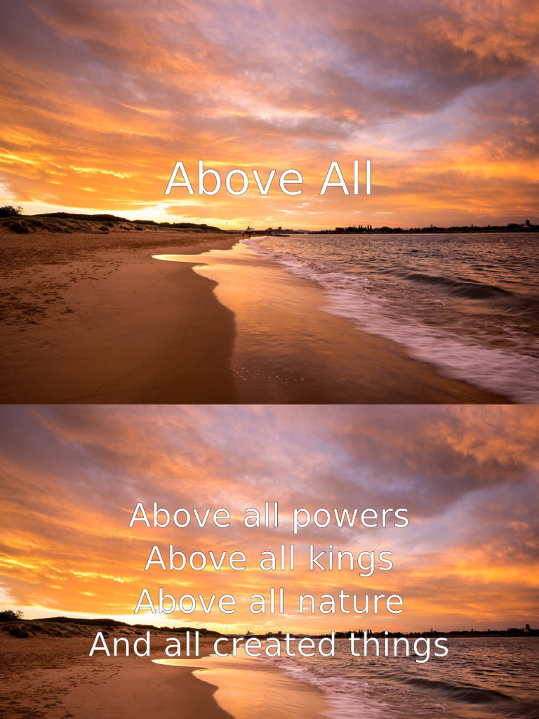 Above All: A Reflection on Sacrifice | PDF