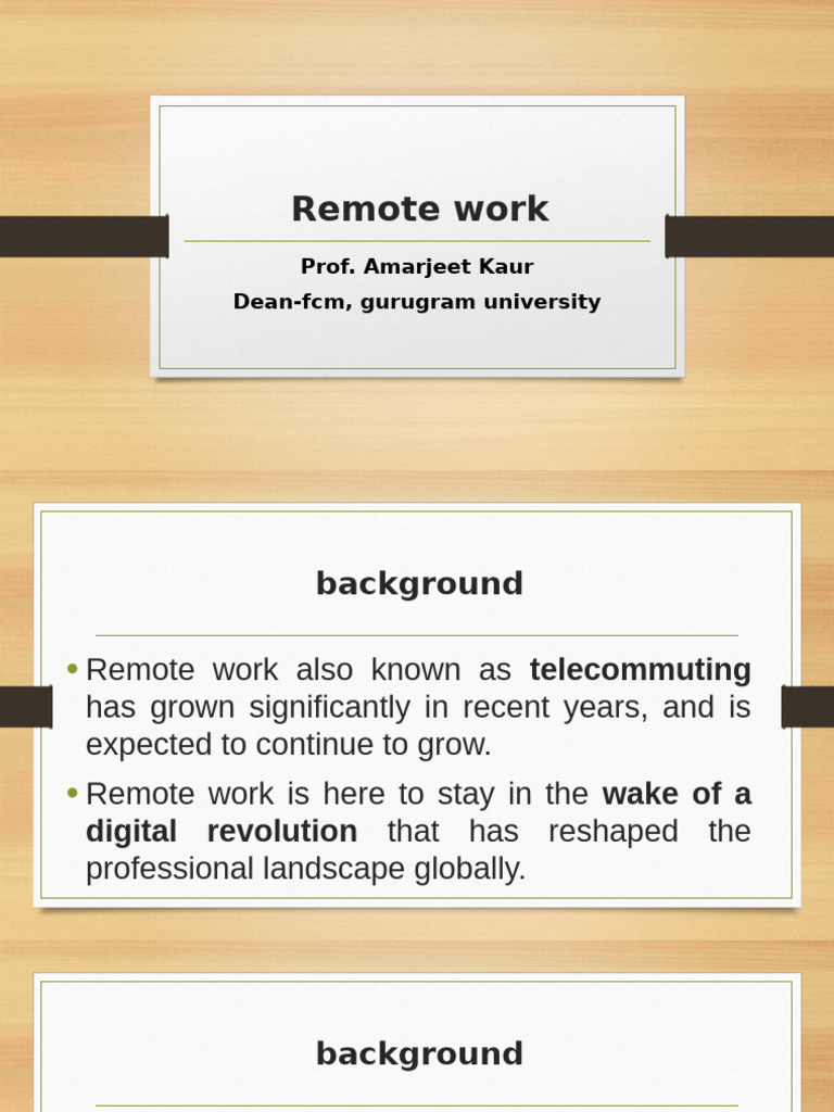 Remote Work | PDF | Employment | Business Ethics