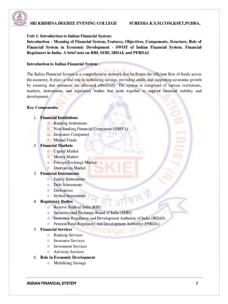 Ifs Notes Sep - 2024 - 25 | PDF