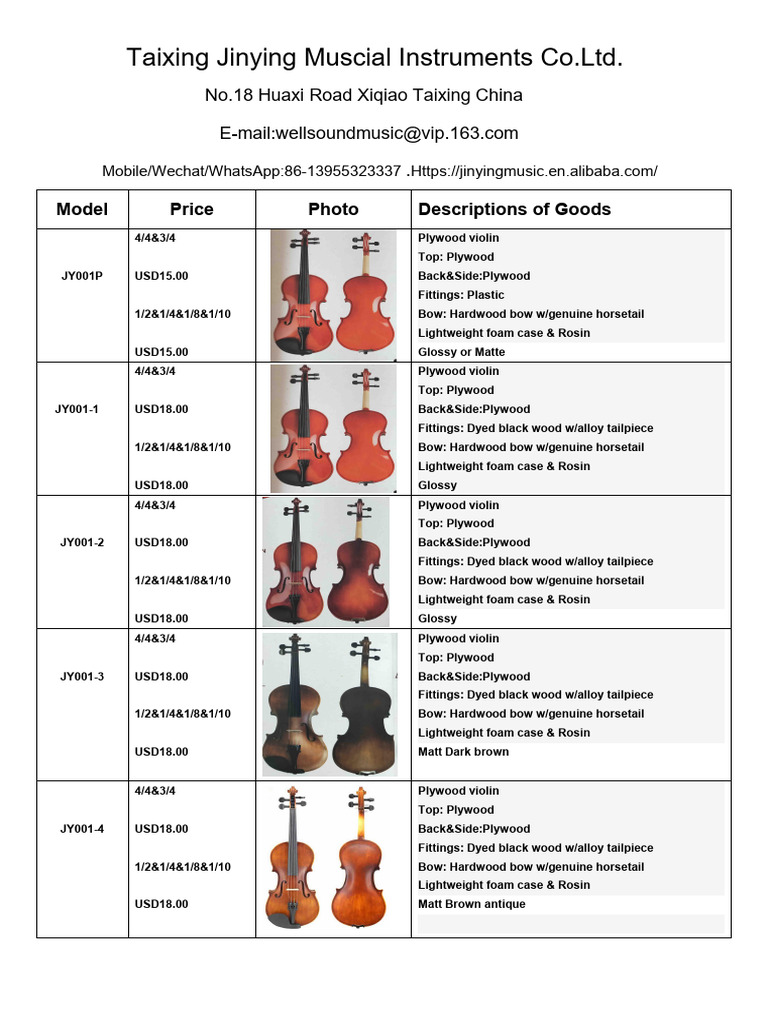 Affordable Violins and Cellos for Sale | PDF | Violin | Guitars