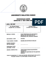 Un00302 - Reading and Writing in English