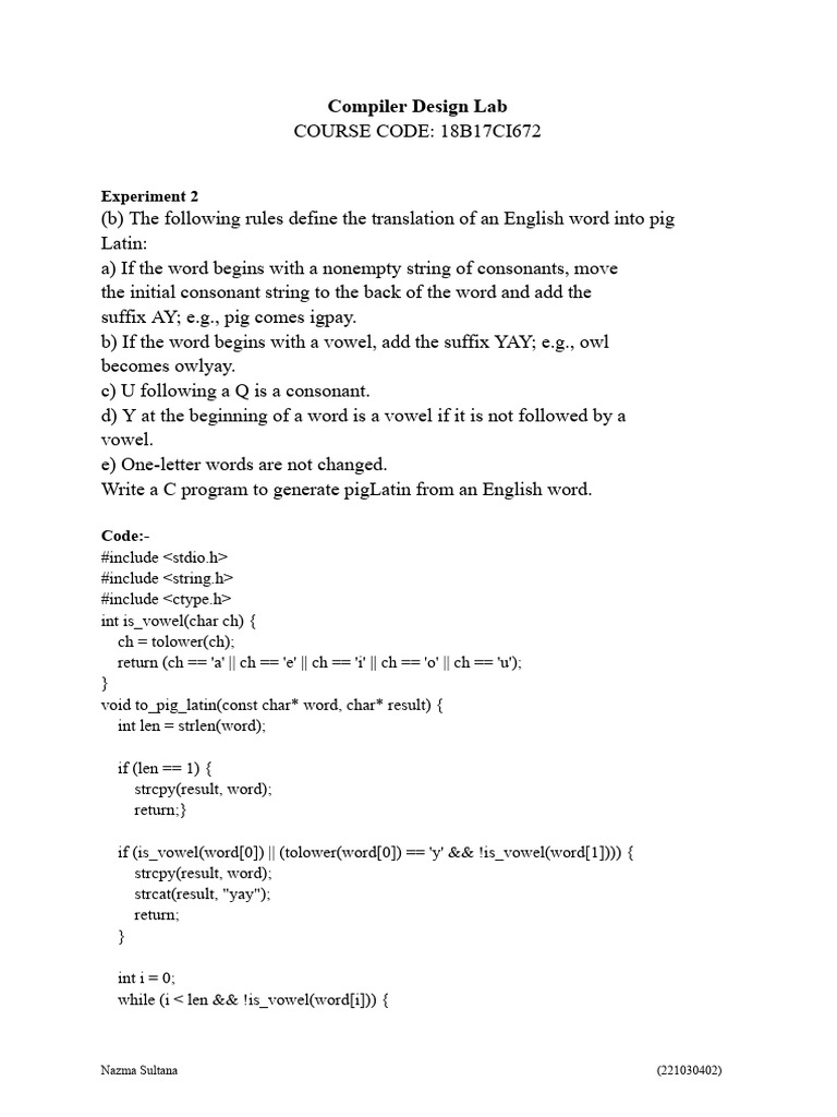402 CD Exp2 | PDF