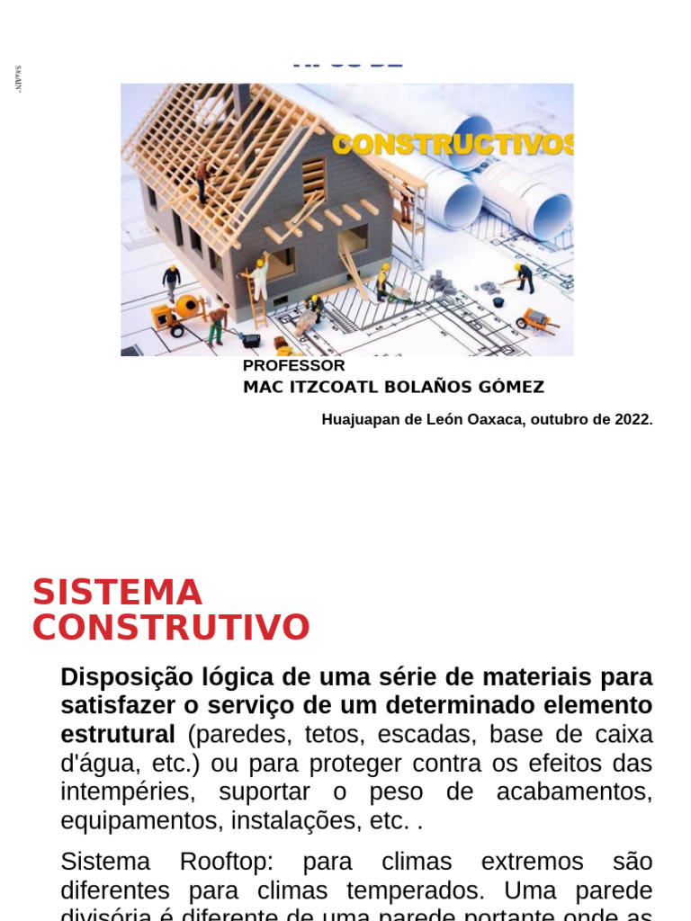 Tipos de Sistemas Construtivos | PDF