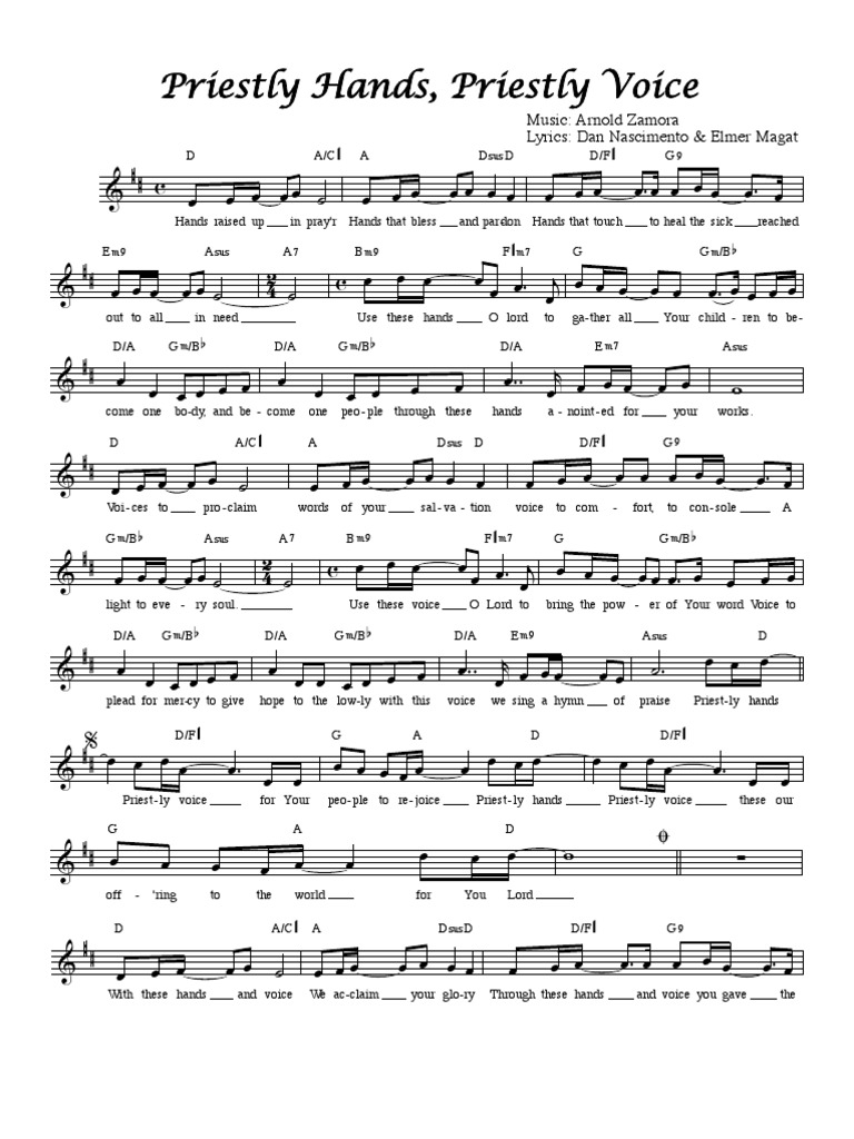 Priestly Hands, Priestly Voice Chords Worship Religious Behaviour And Experience