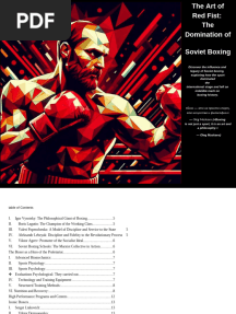 The Art of the Red Fist The Domination of Soviet Boxing