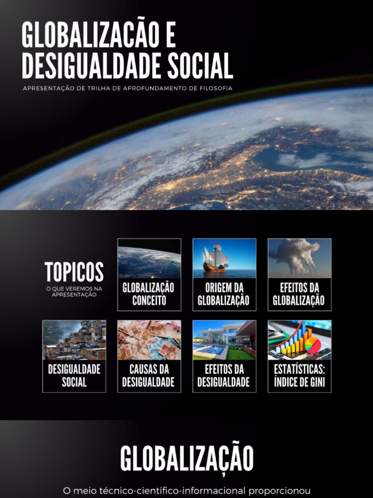 Globalização e Desigualdade Social | PDF | Globalização | Desigualdade ...
