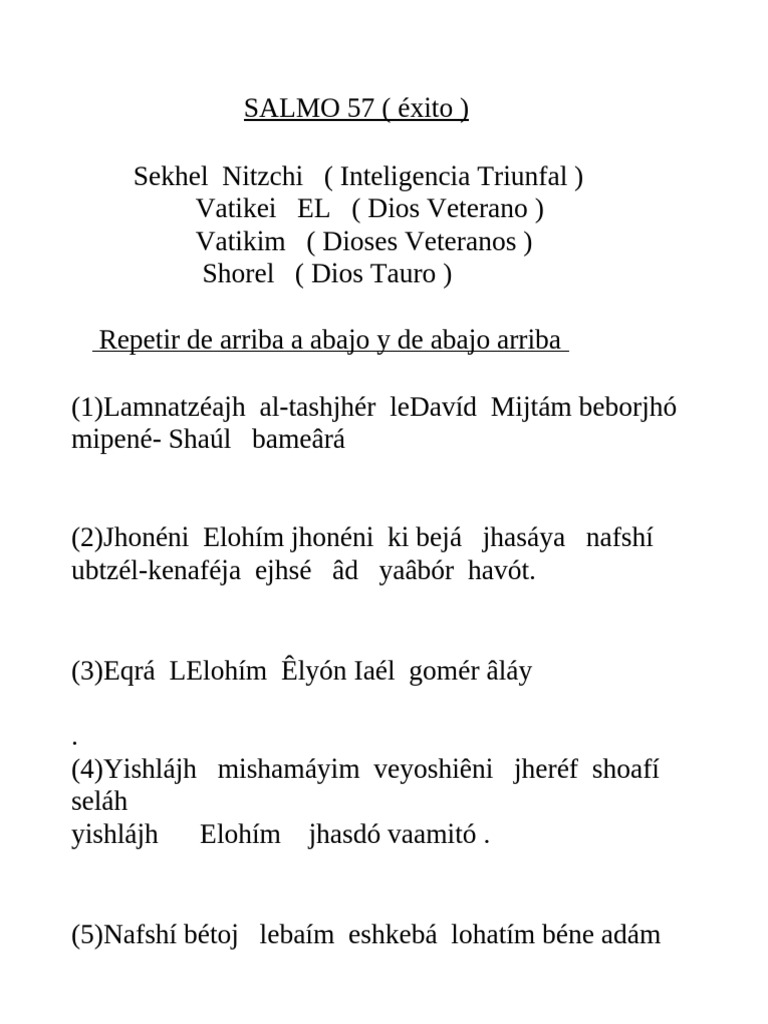Salmo 57 Parte 2 | PDF