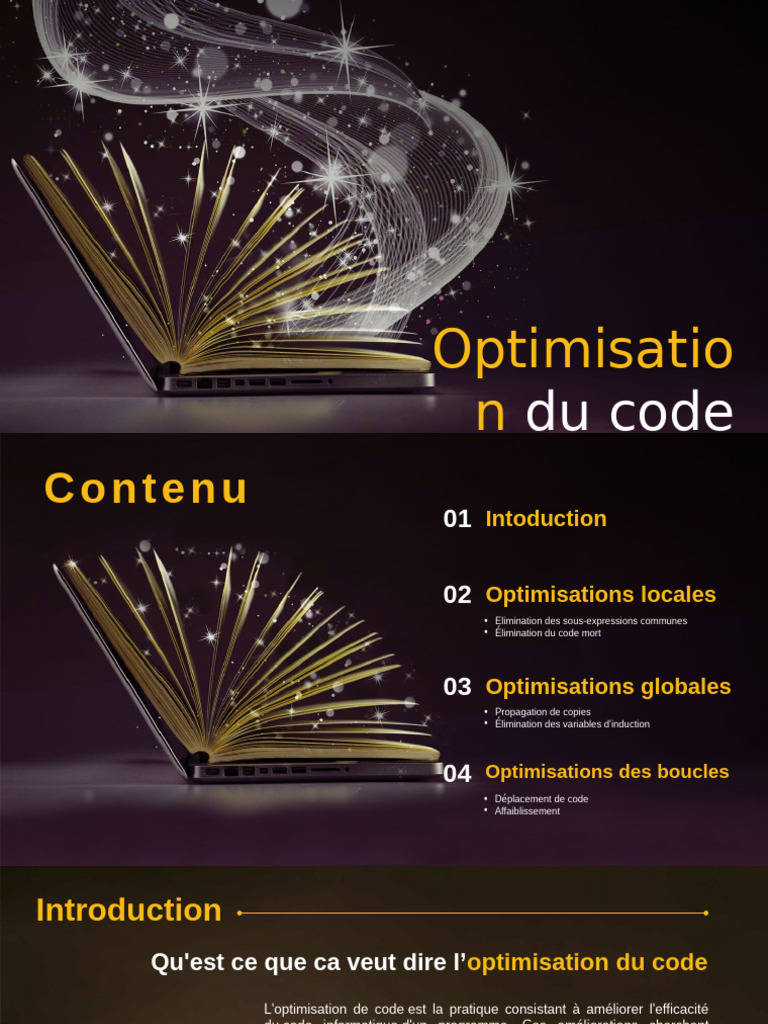 Optimisation du code : Techniques clés | PDF | Optimisation de ...