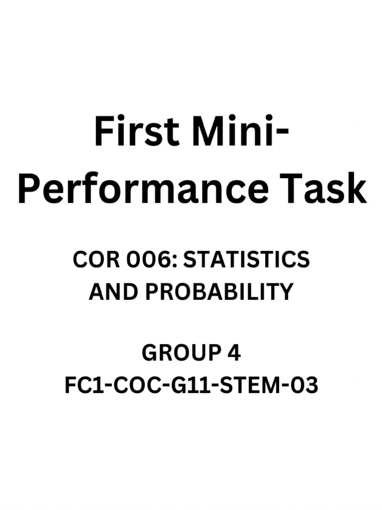 Cor 006 - FC1 G11 Stem 03 - Group 4 - 1ST Mini PT | PDF