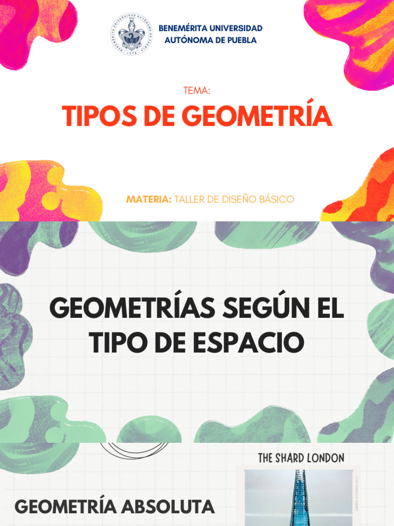 Tipos de Geometría: Euclidiana y No Euclidiana | PDF | Geometría ...