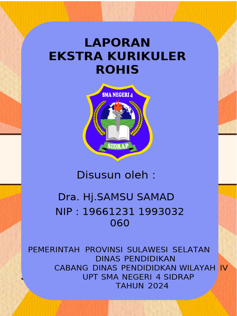 Pembinaan Rohis di SMA Sidrap 2024 | PDF