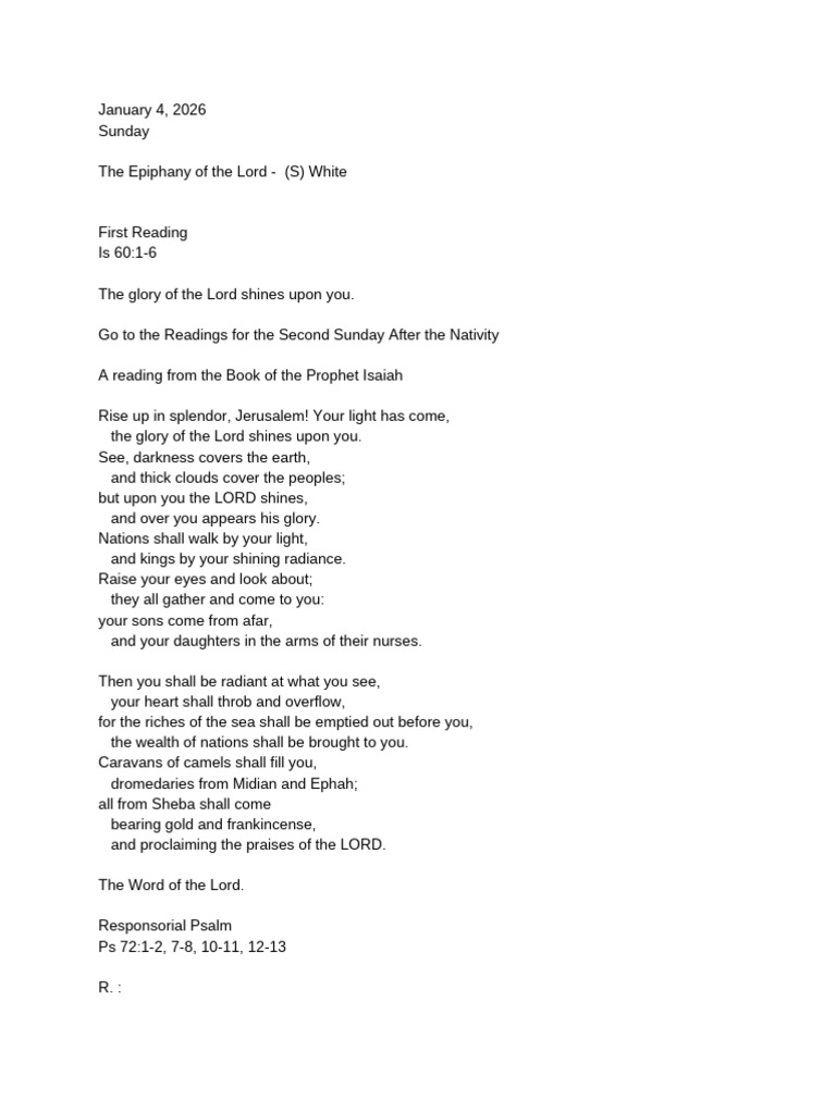 January 4 2026 Pdf Biblical Magi Jesus