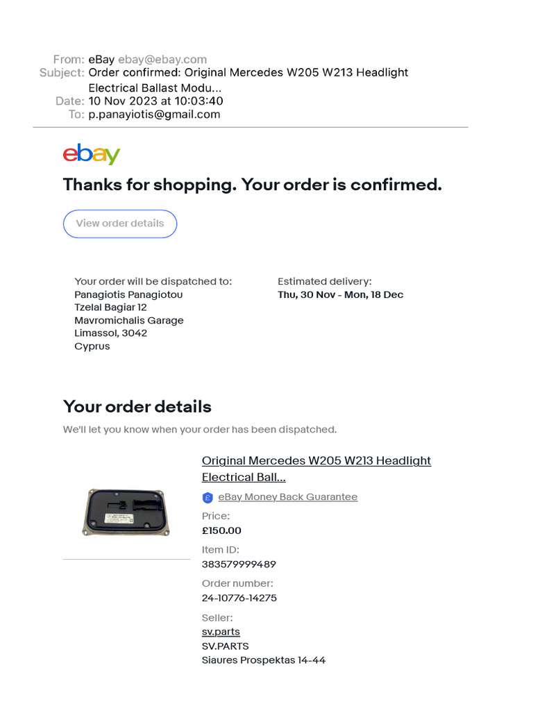 Mercedes Light Control Unit | PDF