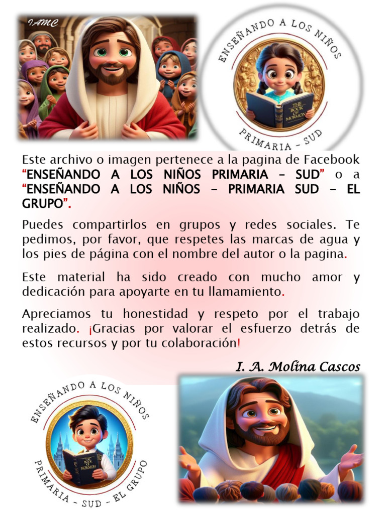 Programa Dominical para Niños SUD | PDF | Oración | Cristo (título)