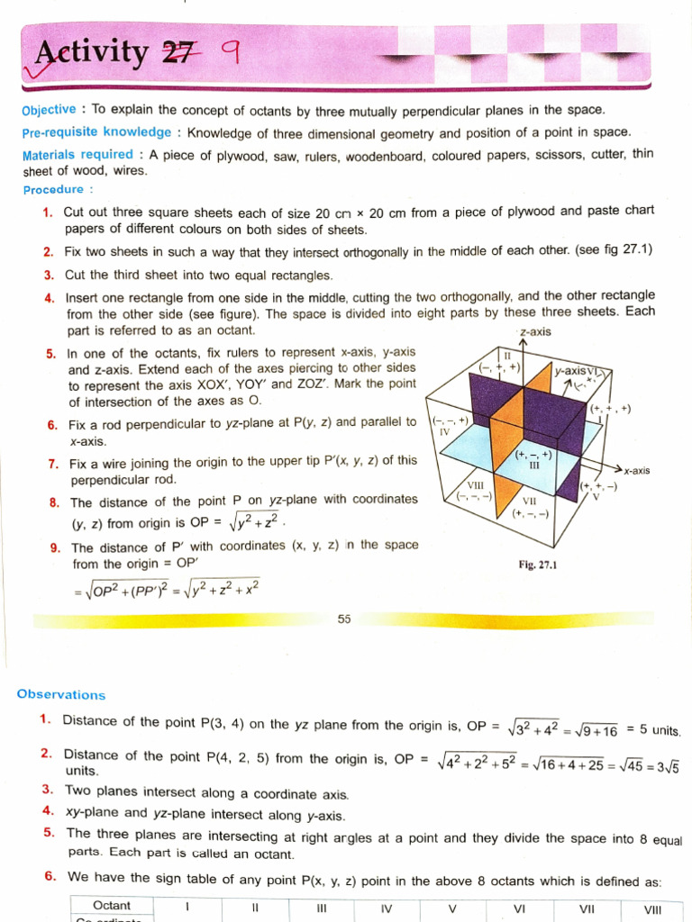 Understanding Octants in 3D Space | PDF | Cartesian Coordinate System ...