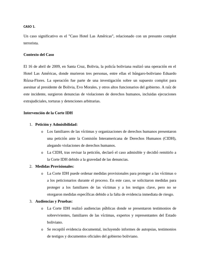 Violaciones de Derechos Humanos en Bolivia | PDF | Justicia | Crimen y ...
