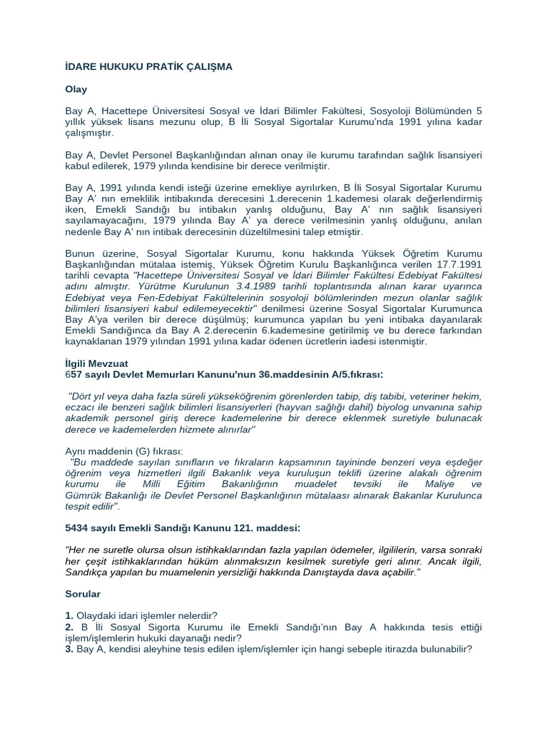 İdari̇ İşlem | PDF