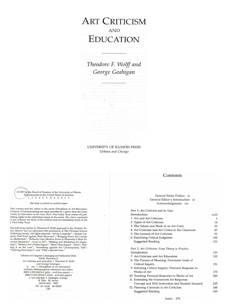 1997 - GEAHIGAN - Art Criticism and Education | PDF
