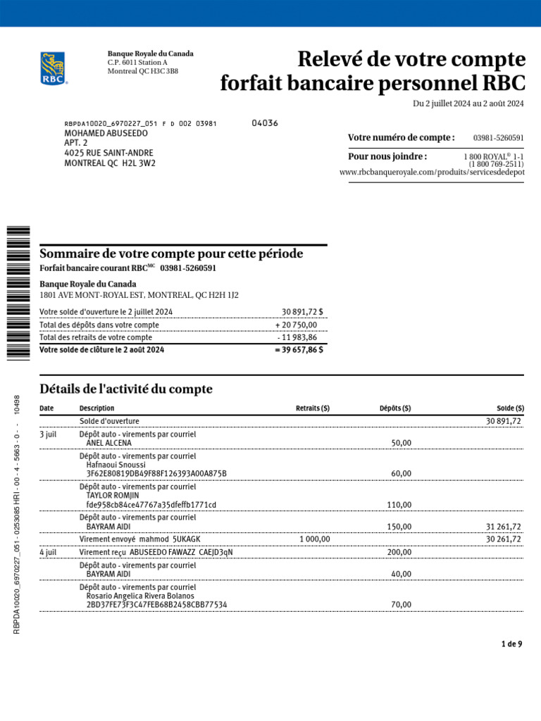 Estatement 2 | PDF | Banques | Bancaire